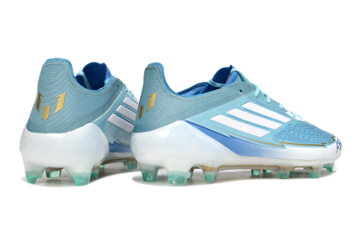 Men's Messi x Adidas F50 Elite FG Football Boots - Jade/White/Blue