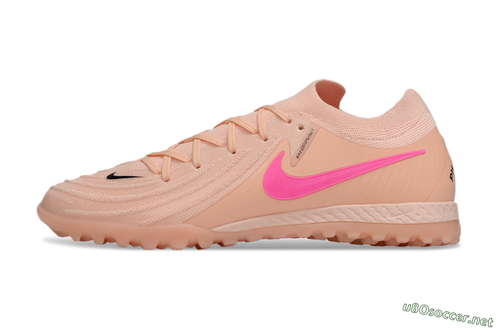 Men's Nike Phantom GX 2 Elite TF Football Shoes - Pink/Black 0