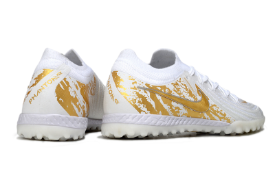 Men's Nike Phantom GX 2 Elite TF Football Shoes - White/Gold