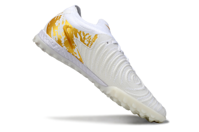 Men's Nike Phantom GX 2 Elite TF Football Shoes - White/Gold