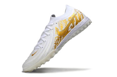 Men's Nike Phantom GX 2 Elite TF Football Shoes - White/Gold