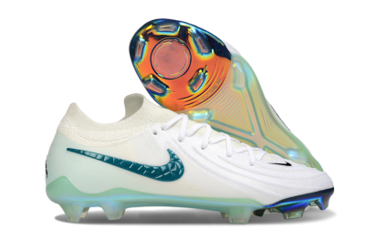 Men's Nike Phantom GX 2 Elite FG Football Boots - White/Black/Jade
