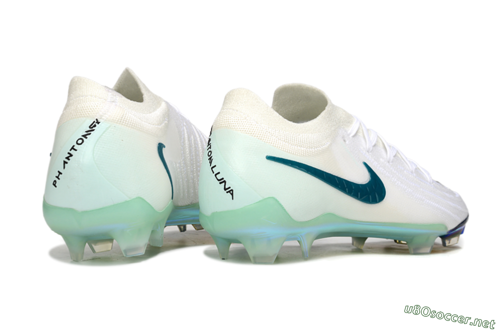 Men's Nike Phantom GX 2 Elite FG Football Boots - White/Black/Jade 6