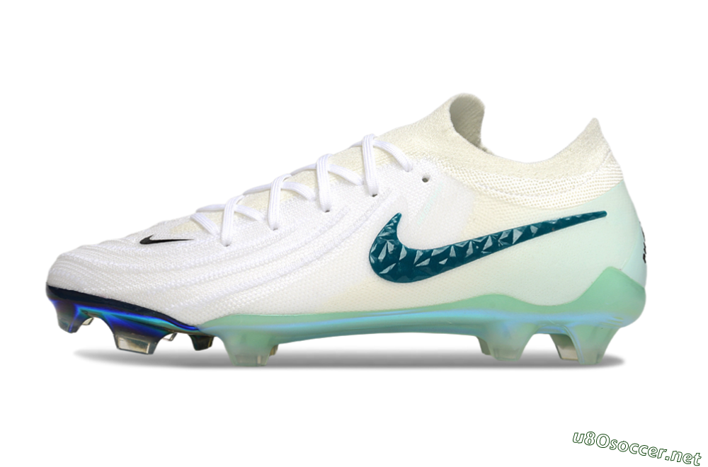 Men's Nike Phantom GX 2 Elite FG Football Boots - White/Black/Jade 0