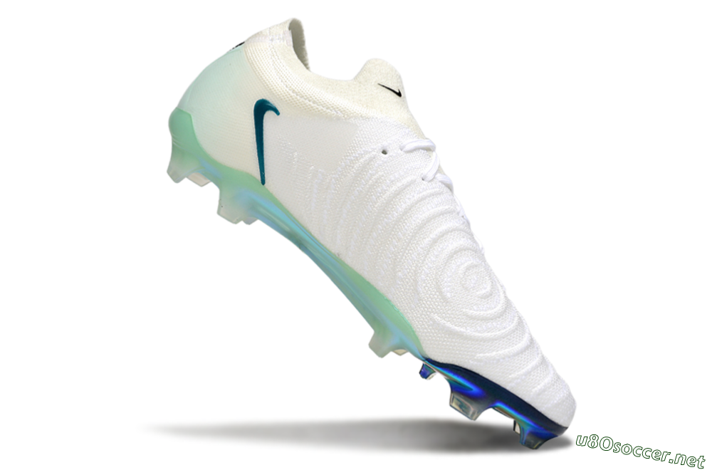 Men's Nike Phantom GX 2 Elite FG Football Boots - White/Black/Jade 4