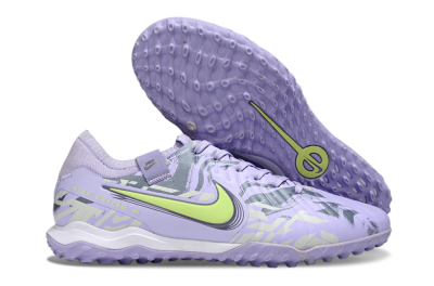 Men's Nike Tiempo Legend 10 Pro TF Football Shoes - Purple/Black/Yellow