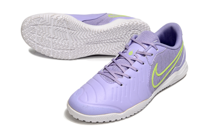 Men's Nike Tiempo Legend 10 Academy IC Football Shoes - Purple/Yellow