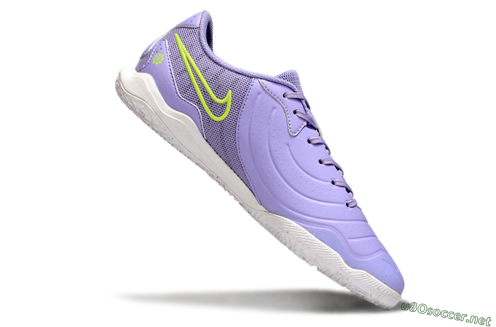 Men's Nike Tiempo Legend 10 Academy IC Football Shoes - Purple/Yellow 4