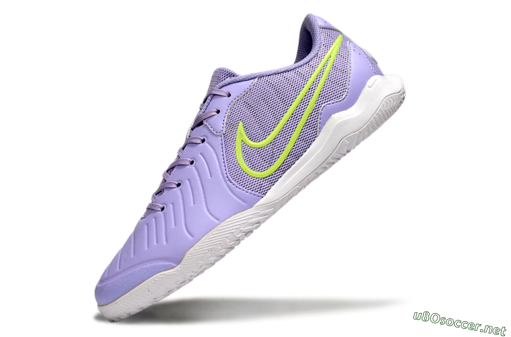 Men's Nike Tiempo Legend 10 Academy IC Football Shoes - Purple/Yellow 5