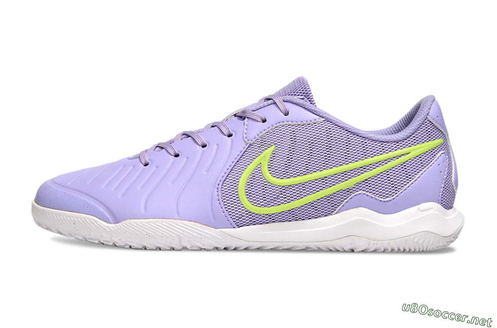 Men's Nike Tiempo Legend 10 Academy IC Football Shoes - Purple/Yellow 0