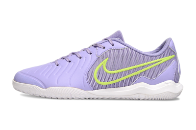 Men's Nike Tiempo Legend 10 Academy IC Football Shoes - Purple/Yellow