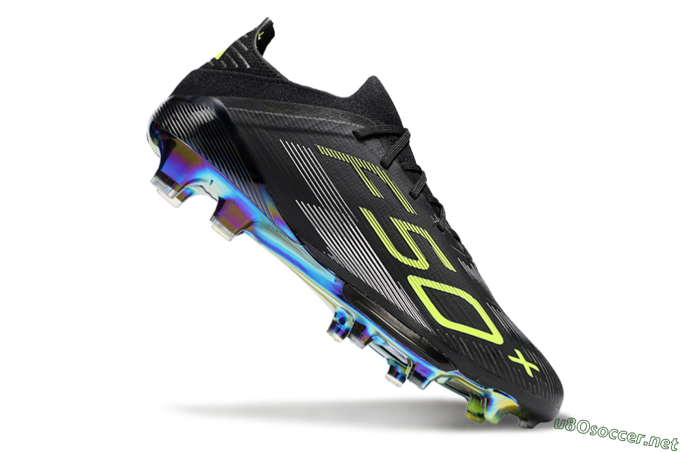 Men's Adidas F50+ Elite Lightstrike Pro FG Football Boots - Black/Yellow/Silver 4