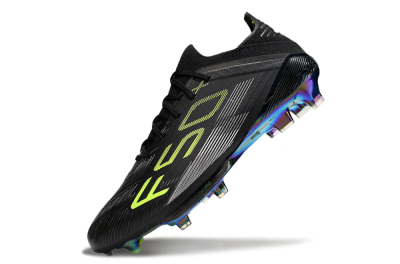 Men's Adidas F50+ Elite Lightstrike Pro FG Football Boots - Black/Yellow/Silver