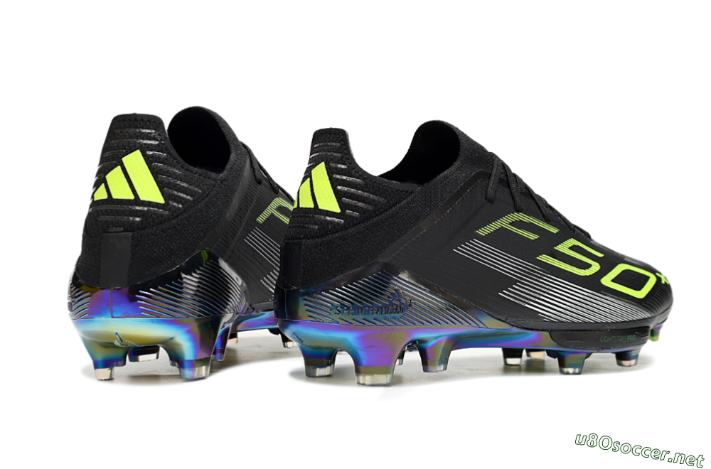 Men's Adidas F50+ Elite Lightstrike Pro FG Football Boots - Black/Yellow/Silver 6
