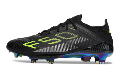 Men's Adidas F50+ Elite Lightstrike Pro FG Football Boots - Black/Yellow/Silver