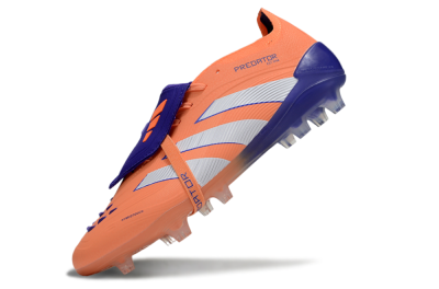 Unisex Adidas Predator Elite Foldover Tongue FG Football Boots - Orange/White/Blue