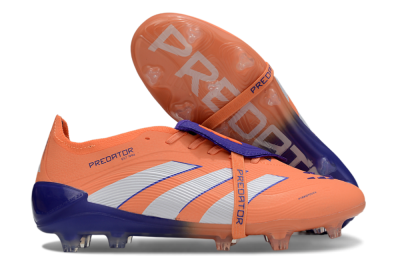 Unisex Adidas Predator Elite Foldover Tongue FG Football Boots - Orange/White/Blue