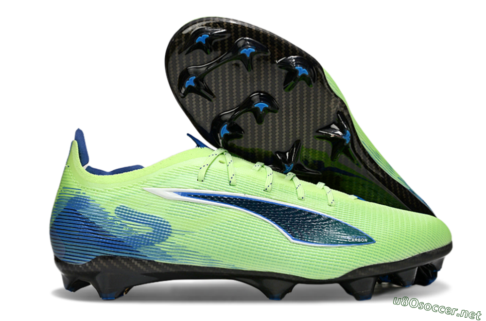 Men's Puma Ultra 5 Ultimate FG Football Boots - Yellow/Blue/White 2