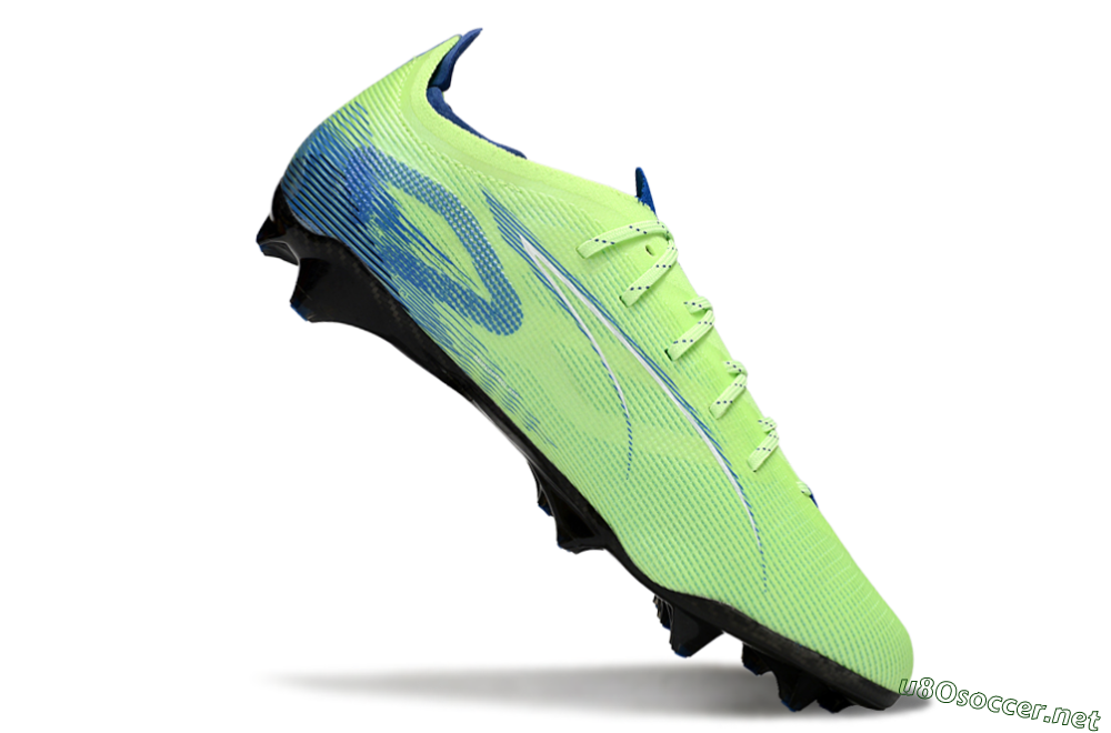 Men's Puma Ultra 5 Ultimate FG Football Boots - Yellow/Blue/White 4
