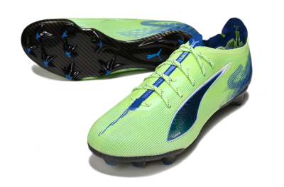 Men's Puma Ultra 5 Ultimate FG Football Boots - Yellow/Blue/White