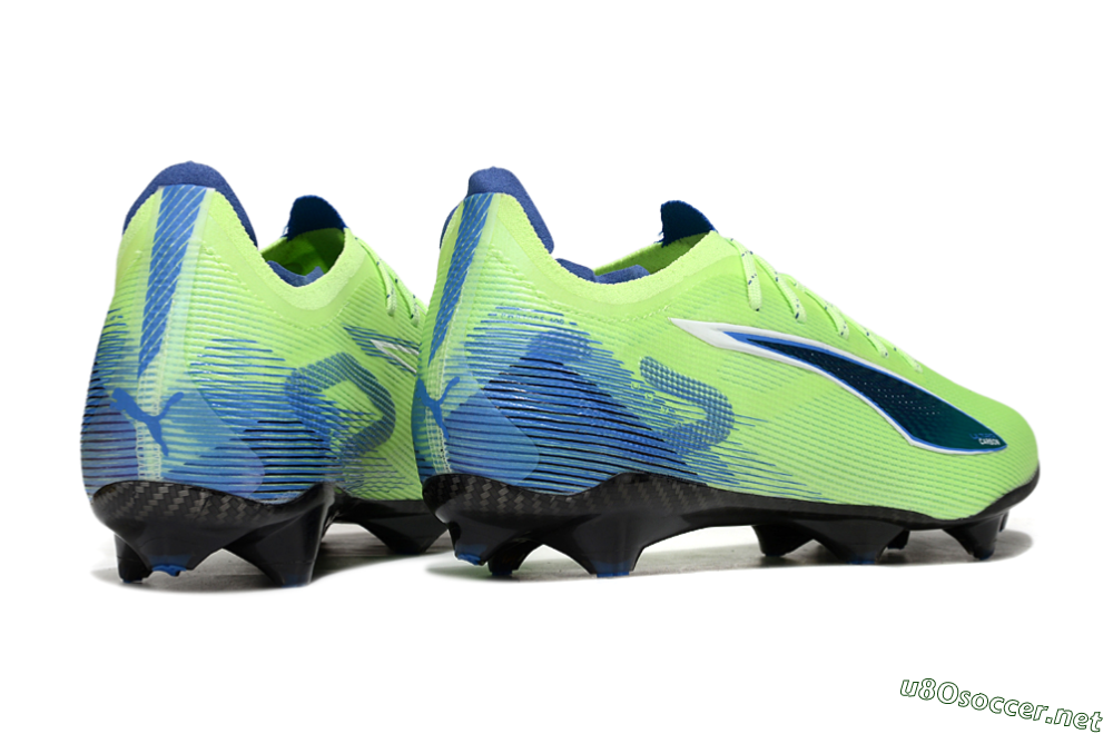 Men's Puma Ultra 5 Ultimate FG Football Boots - Yellow/Blue/White 6