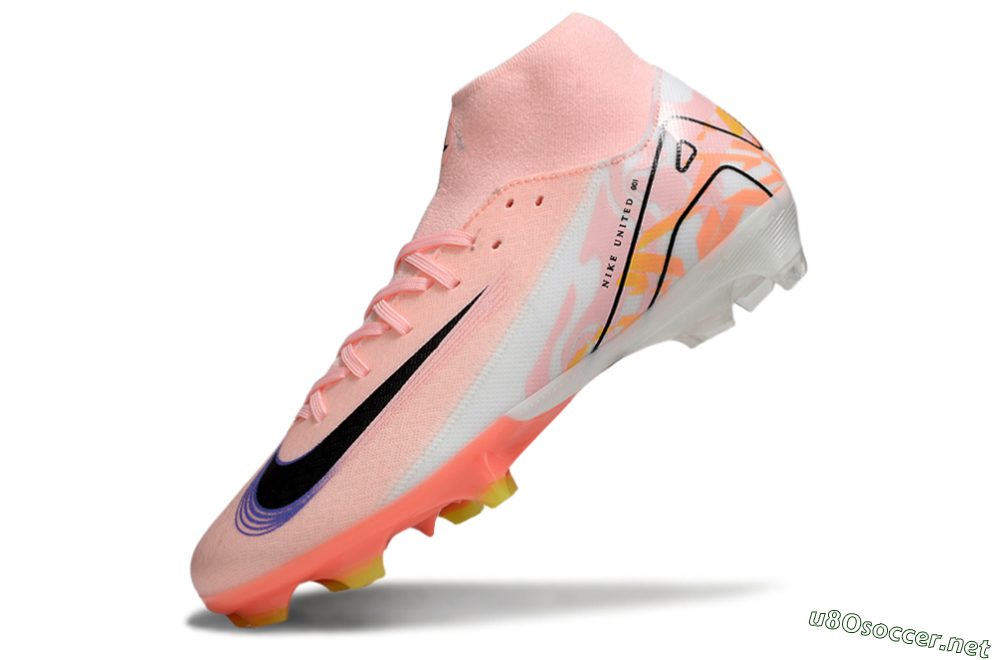 Men's Nike Air Zoom Mercurial Superfly 10 Academy FG Football Boots - Pink/Black/Purple 5