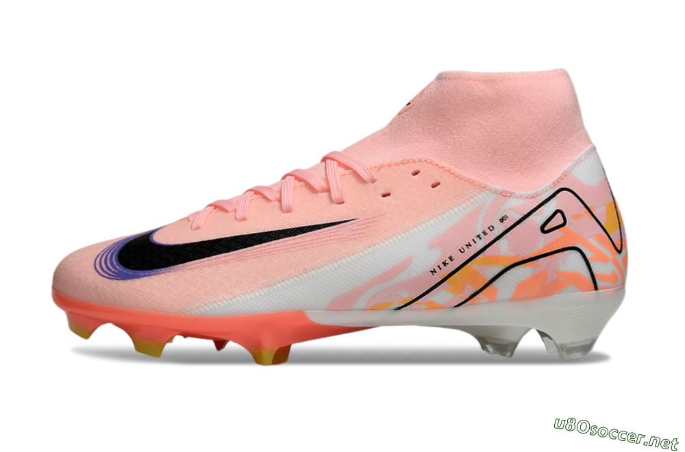 Men's Nike Air Zoom Mercurial Superfly 10 Academy FG Football Boots - Pink/Black/Purple 0