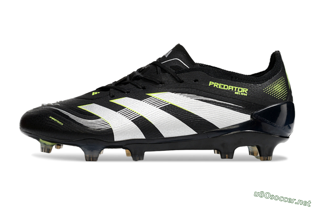 Men's Adidas Predator 25 Elite FG Football Boots - Black/White/Yellow 0
