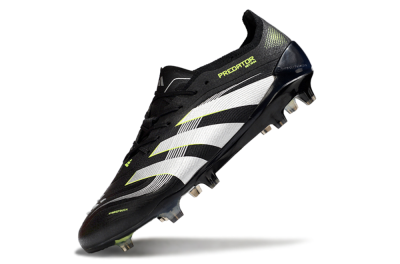 Men's Adidas Predator 25 Elite FG Football Boots - Black/White/Yellow