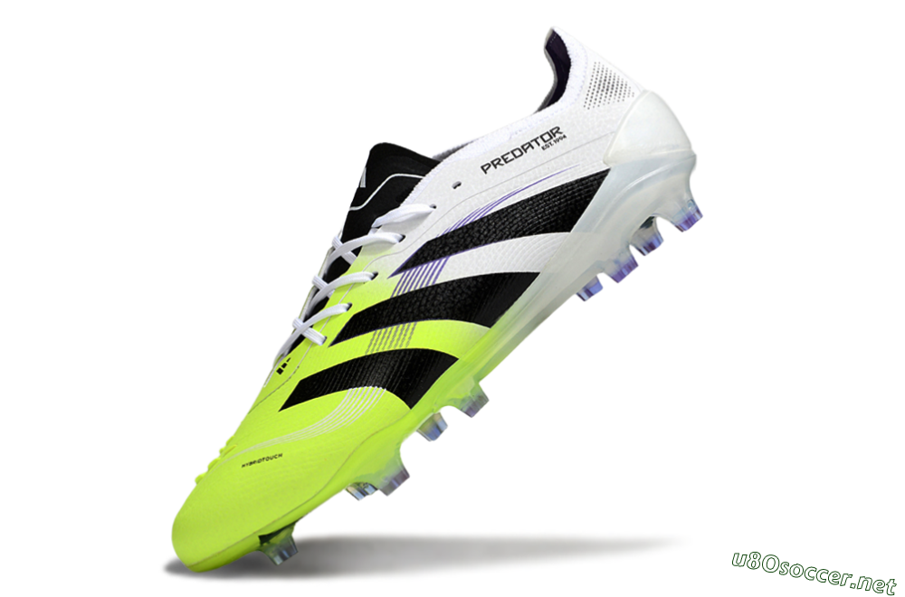 Men's Adidas Predator 25 Elite FG Football Boots - White/Yellow/Black 5