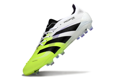 Men's Adidas Predator 25 Elite FG Football Boots - White/Yellow/Black