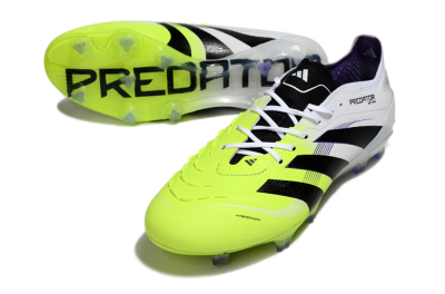 Men's Adidas Predator 25 Elite FG Football Boots - White/Yellow/Black