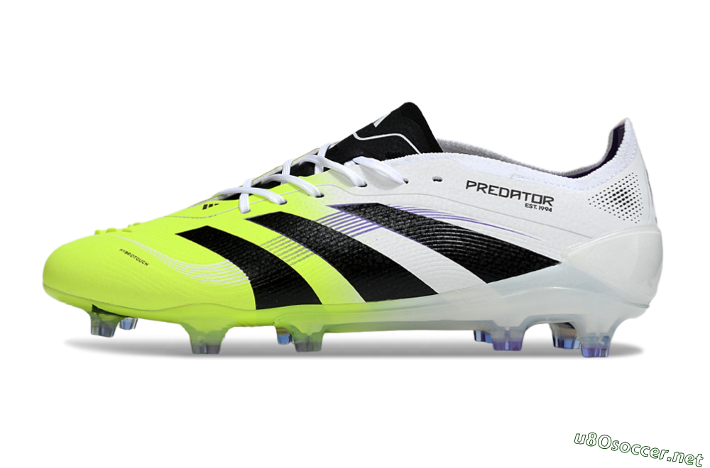 Men's Adidas Predator 25 Elite FG Football Boots - White/Yellow/Black 0