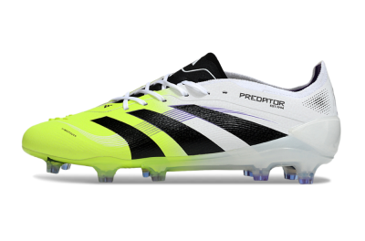 Men's Adidas Predator 25 Elite FG Football Boots - White/Yellow/Black