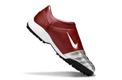 Unisex Nike Total 90 II TF Football Shoes - Silver/Black/Red