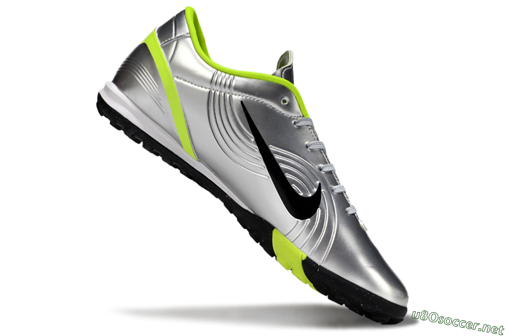 Unisex Nike Air Zoom Mercurial Vapor 16 Academy TF Football Shoes - Silver/Black/Yellow 4