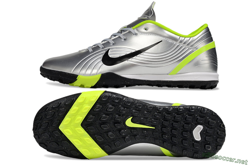 Unisex Nike Air Zoom Mercurial Vapor 16 Academy TF Football Shoes - Silver/Black/Yellow 1