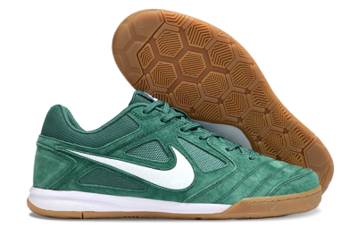 Men's Nike Lunar Gato 2 IC Football Shoes - Green/White/Brown