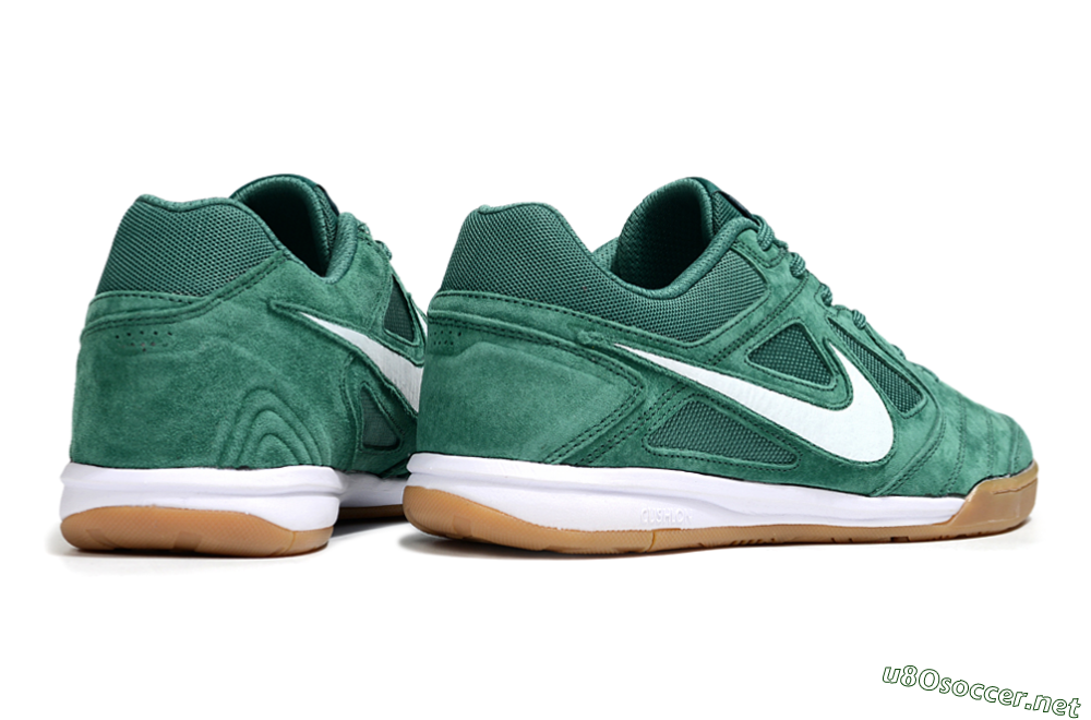 Men's Nike Lunar Gato 2 IC Football Shoes - Green/White/Brown 6