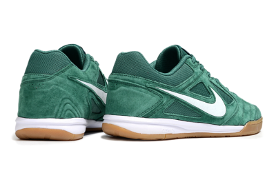 Men's Nike Lunar Gato 2 IC Football Shoes - Green/White/Brown