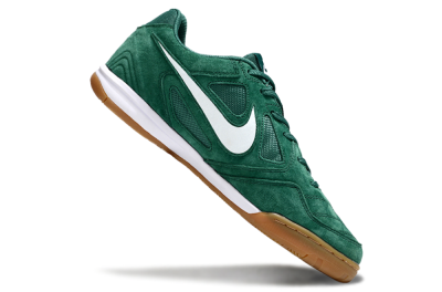 Men's Nike Lunar Gato 2 IC Football Shoes - Green/White/Brown