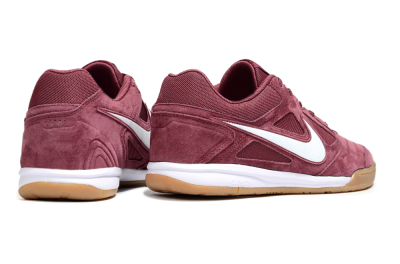 Men's Nike Lunar Gato 2 IC Football Shoes - Red/White/Brown