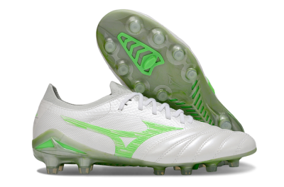 Men's Mizuno Morelia Neo 4 Bate FG Football Boots - White/Yellow