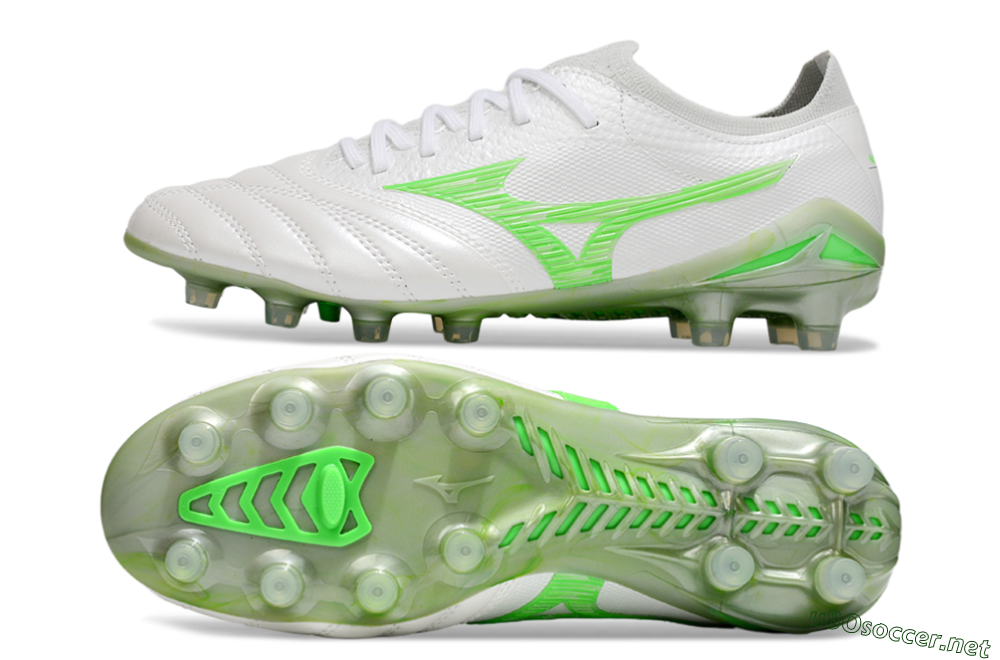 Men's Mizuno Morelia Neo 4 Bate FG Football Boots - White/Yellow 1