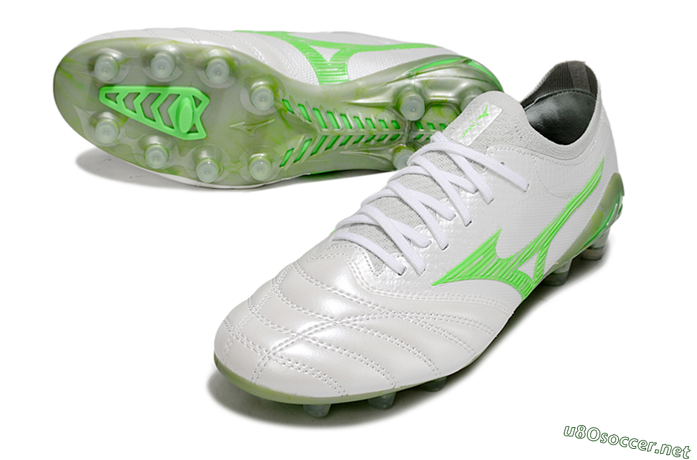 Men's Mizuno Morelia Neo 4 Bate FG Football Boots - White/Yellow 3