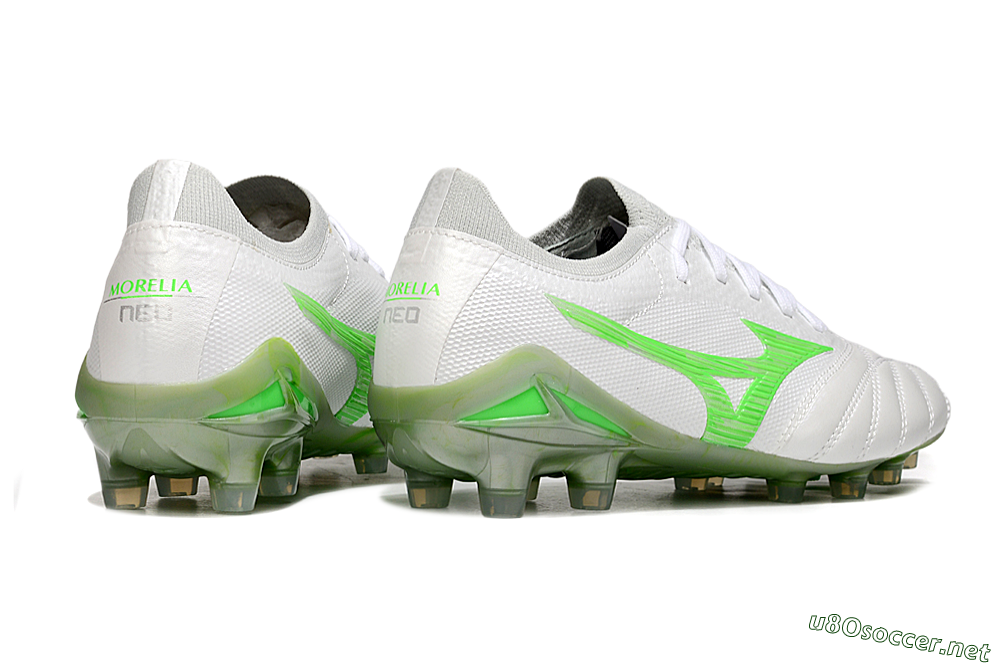 Men's Mizuno Morelia Neo 4 Bate FG Football Boots - White/Yellow 6