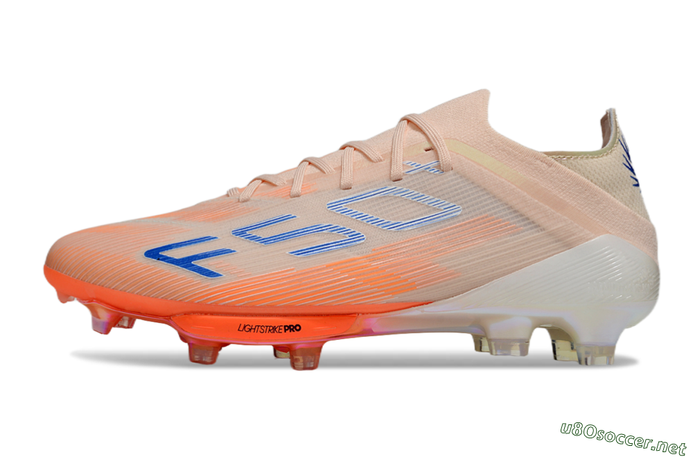 Men's Adidas F50+ Elite FG Football Boots - Pink/Orange/Blue 0