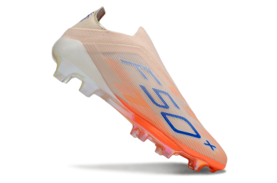 Men's Adidas F50+ Elite Laceless FG Football Boots - Pink/Orange/Blue