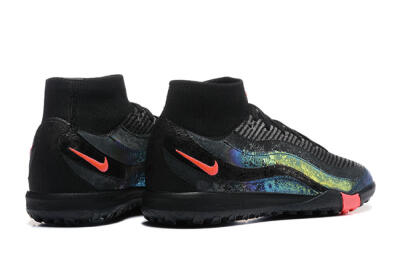 Men's Nike Air Zoom Mercurial Superfly 10 Elite TF Football Shoes - Black/Grey/Pink