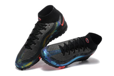 Men's Nike Air Zoom Mercurial Superfly 10 Elite TF Football Shoes - Black/Grey/Pink